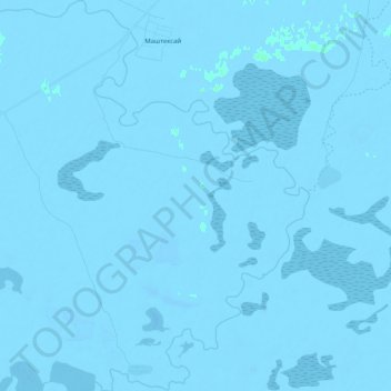 Топографическая карта Караозен, высота, рельеф