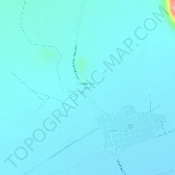 Топографическая карта Colonia Santa Cruz, высота, рельеф