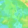 Топографическая карта Лешно, высота, рельеф