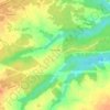 Топографическая карта Каленово, высота, рельеф