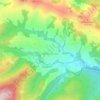 Топографическая карта Дземброня, высота, рельеф