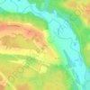 Топографическая карта Почап, высота, рельеф