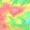 Топографическая карта Дубовое, высота, рельеф