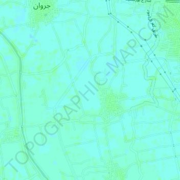 Топографическая карта Kafr Al Bagour Village, высота, рельеф