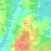 Топографическая карта Юдино, высота, рельеф