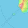 Топографическая карта Sutil Island, высота, рельеф