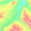 Топографическая карта Чыбыда, высота, рельеф