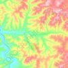 Топографическая карта Талума, высота, рельеф