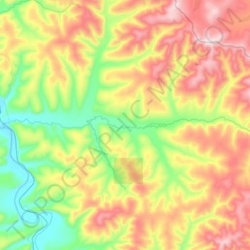 Топографическая карта Талума, высота, рельеф