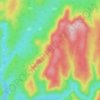 Топографическая карта Балатау, высота, рельеф