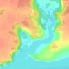 Топографическая карта Голузино, высота, рельеф