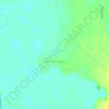 Топографическая карта Новогеоргиевка, высота, рельеф