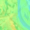 Топографическая карта Трестьяны, высота, рельеф