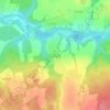 Топографическая карта Голенищево, высота, рельеф