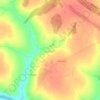 Топографическая карта Бурцево, высота, рельеф