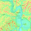 Топографическая карта 涪江, высота, рельеф