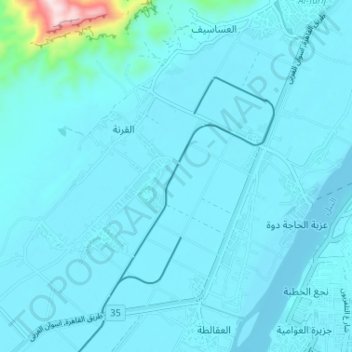 Топографическая карта Al Baairat Village, высота, рельеф