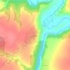 Топографическая карта Берды, высота, рельеф