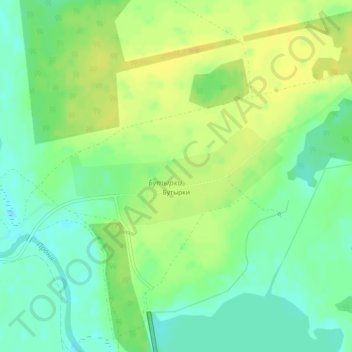 Топографическая карта Бутырки, высота, рельеф