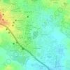 Топографическая карта Nalla Cheruvu, высота, рельеф