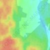Топографическая карта Красный Хутор, высота, рельеф