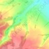 Топографическая карта Меркульево, высота, рельеф