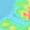 Топографическая карта Озеро Юность, высота, рельеф