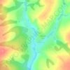 Топографическая карта Малая Уса, высота, рельеф