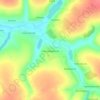 Топографическая карта Александровский, высота, рельеф