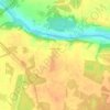 Топографическая карта Голенищево, высота, рельеф