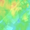 Топографическая карта Зверево, высота, рельеф