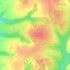 Топографическая карта Новоандросово, высота, рельеф