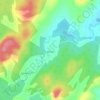 Топографическая карта Кажаево, высота, рельеф