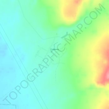 Топографическая карта Сорвиха, высота, рельеф