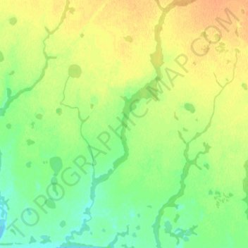 Топографическая карта Курортная, высота, рельеф