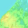 Топографическая карта Стригино, высота, рельеф