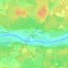 Топографическая карта Красный Бор, высота, рельеф