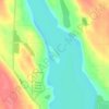 Топографическая карта Holy Island, высота, рельеф