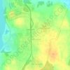 Топографическая карта Новогорный, высота, рельеф