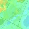 Топографическая карта Большое Чаусово, высота, рельеф