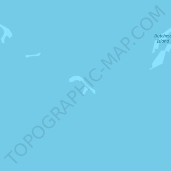 Топографическая карта Alaska Island, высота, рельеф