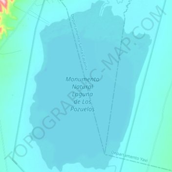 Топографическая карта Laguna de los Pozuelos, высота, рельеф