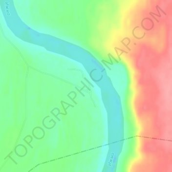 Топографическая карта Поромес, высота, рельеф