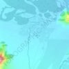 Топографическая карта Тихонькая, высота, рельеф