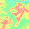 Топографическая карта Оскоба, высота, рельеф