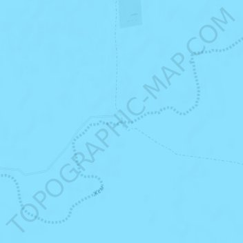 Топографическая карта Эмба, высота, рельеф