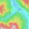 Топографическая карта Уруп, высота, рельеф