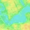 Топографическая карта Парк Грековой, высота, рельеф