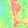 Топографическая карта Serra da Moeda, высота, рельеф