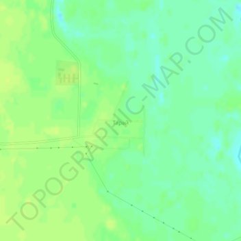 Топографическая карта Тарай, высота, рельеф